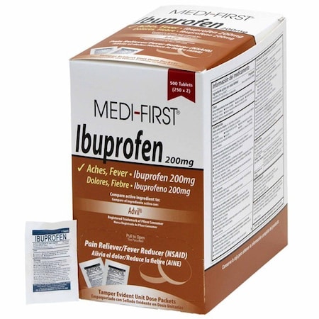 Medi-First Pain Relief 200 mg Strength Ibuprofen Tablet, 80813, 500PK 688121_BX