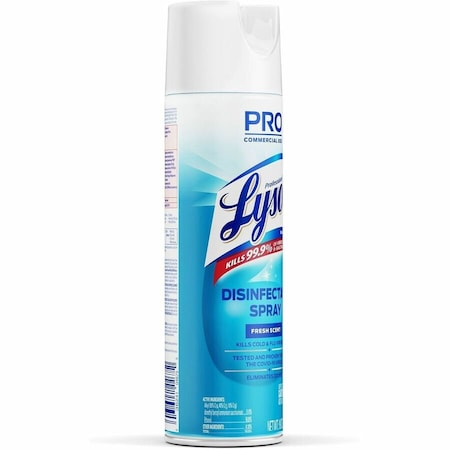 Reckitt Benckiser ProLysol, Disinfectant Spray, Fresh Scent, 19 Oz Aerosol, 12PK 04675CT