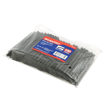 Prime-Line WORKPRO W133361 Mini Hot Glue Gun Sticks 4 in.  Long 0.27 in.  Dia. Black (100 Pack) W133361
