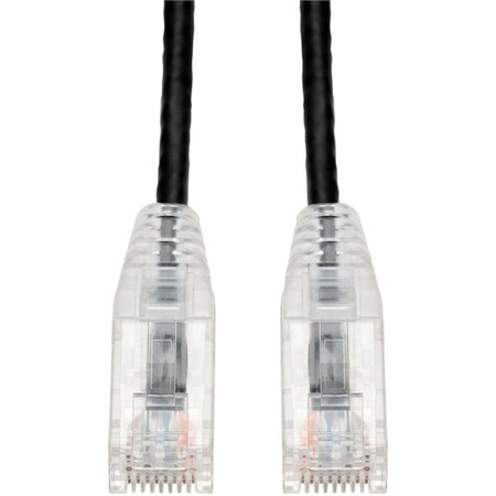 Add-On 25FT RJ-45 MALE TO RJ-45 MALE STRAIGHT BLACK CAT6 SLIM UTP COPPER PVC ADD-25FSLCAT6-BK