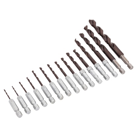 Spyder 15-Piece Hex Shank Drill Bit Set 100532