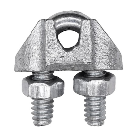 Auveco Nipper Wire Rope Clip 3/16in Diameter - Galvanized, 6PK 12171