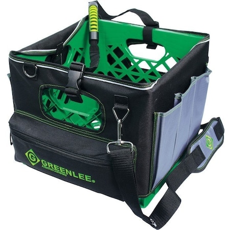 Greenlee Tool Bag, Polyester, Black, 11 Pockets 0158-28