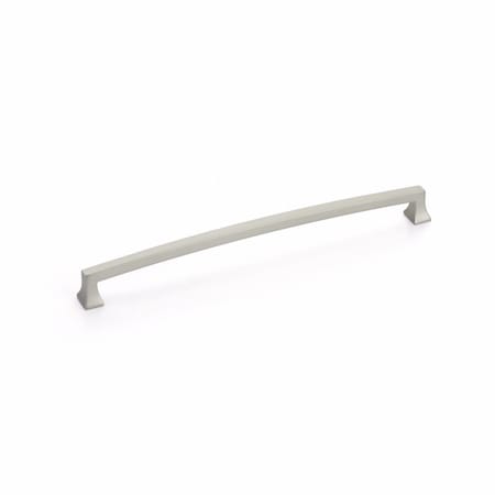 Schaub 10in Center to Center Menlo Park Arched Cabinet Pull Satin Nickel Finish 528-15