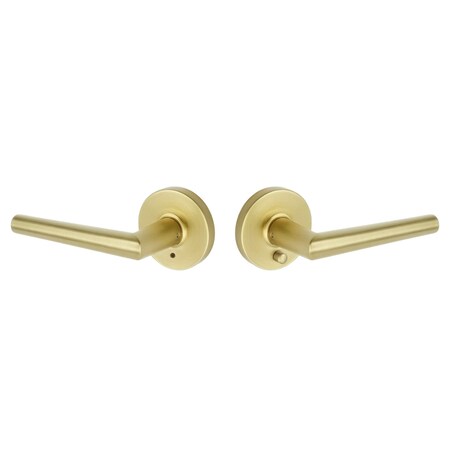 Emtek Residential Door Levers Privacy Satin Brass EE3220LENSB