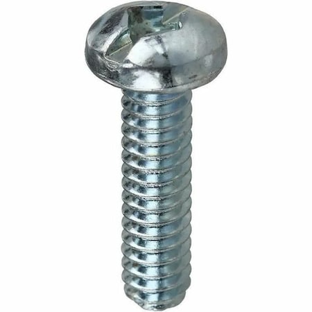 Dottie #6-32 x 3/4 in Combination Slotted/Square Round Machine Screw, Zinc Plated Carbon Steel, 100 PK RMDS63234