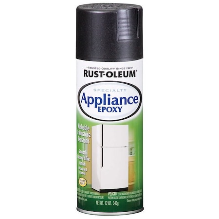 Specialty 12 Oz Rust-Oleum Brands Black Appliance Epoxy Spray, Gloss 7886830