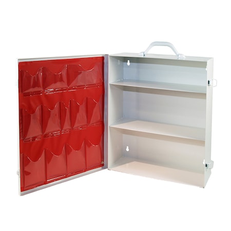 Medique Empty 3 Shelf First Aid Cabinet, Metal 712MTM