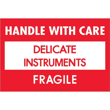 Bubblefast 2 x 3'' - Delicate Instruments - HWC - Fragile Labels BFDL1308
