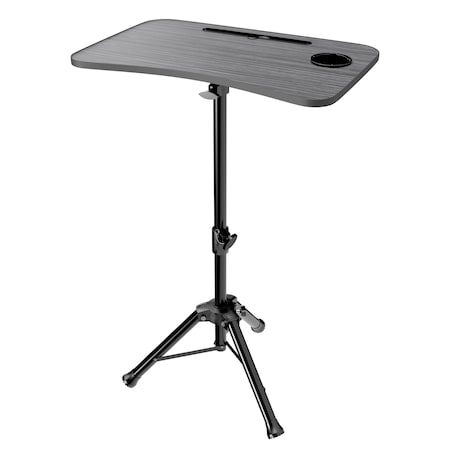 Purely Portable Laptop/Projector Floor Stand Standing Desk Tripod, Black S90