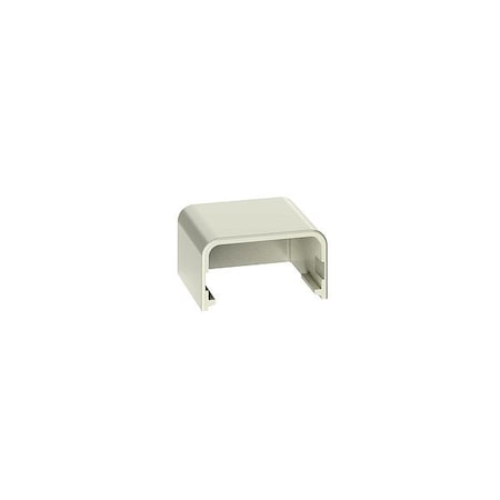 Panduit End Cap Raceway, ECF Series, 1 Channel, 1.08 in W, 0.58 in H, 1.62 in L, Off White, 20 PK ECF5IW-E