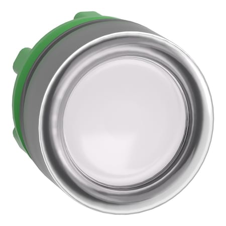 Schneider Electric Push Button Operator, Flush, Momentary Action, Push Release, Illuminated, White ZB5AW513