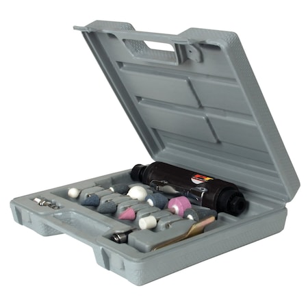 Performance Tool 14 pc. Mini Die Grinder Kit, Variable Speed, 1/4 1/8 Collets, Storage Case M567DB