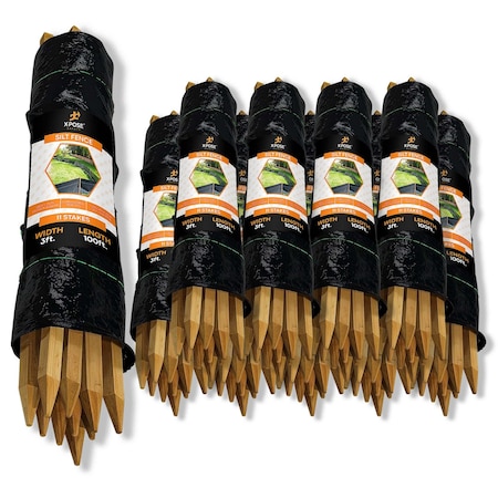 Xpose Safety 3ft x 100ft Silt Fence Heavy Duty, 10PK SFHD-310-10-X