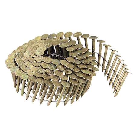 Bostitch 1''x0.120'' 15 Degree Wire Weld Galvanized Coil Roofing Nail, 7200 Ct. CR2DGAL