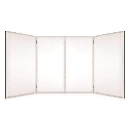 Pyle Pyle DJ Booth Foldable Cover Screen, Portable Event Facade, Video Light Projector Display, PDJFAC12 PDJFAC12