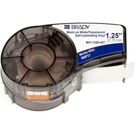 Brady Self-Laminating Vinyl Wrap Around Labels for Brady M210 and M211, 1.25in M21-1250-427