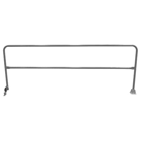 Vestil Steel Dock Safety Swing Gate 10 Ft. Length Gray Semi Gloss SSG-10-GYSG