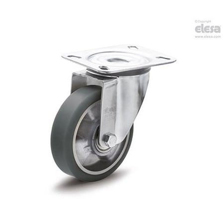 Elesa 451561-ESD Castors steel bracket ESD Mould-on polyurethane coating plate bracket, wi 451561-ESD