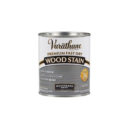 Rust-Oleum Varathane Weathered Gray Premium Fast Dry Wood Stain, 2PK 269394