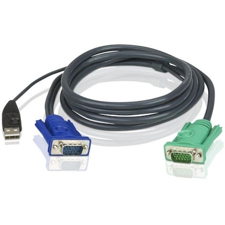 Aten 6' USB KVM Cable - SPHD15 to VGA & USB A 2L5202U