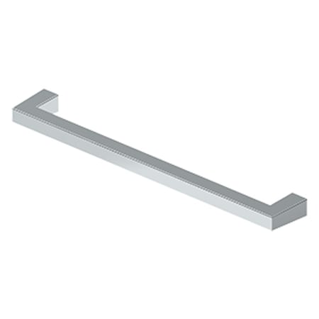 Deltana Modern Square Bar Cabinet Pull With 8" Center To Center Bright Chrome SBP80U26