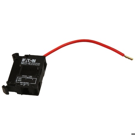 Eaton M22 LED Resistor, 22.5 mm, Front, Screw, Button: Black, IP20, 220V M22-XLED220