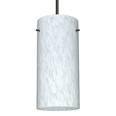 Besa Lighting Besa Stilo 12 Pendant, Carrera, Black Finish, 1x 11W LED 1JT-412019-LED-BK