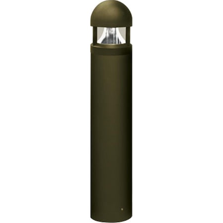 Feeltheglow 60W 120V Powder Coated Cast Aluminum Bollard, Bronze - 41.94 x 7.94 x 7.94 in. FE2940620