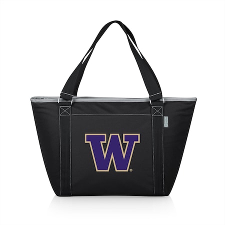 Picnic Time Family Of Brands NCAA Washington Huskies Topanga Tote Cooler Bag - Soft Cooler Bag - Picnic Cooler, Black 619-00-175-624-0