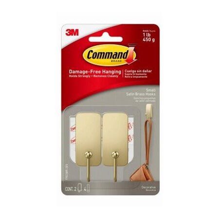 3M SM Satin BRS Hook 17033BR-2ES