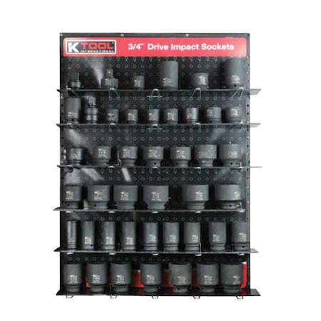 K-Tool International Overlay 3/4 In. Dr Imp Socs Display OL0840