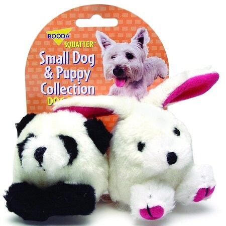 Zoobilee Dog Toy, Small, Panda, Rabbit, Synthetic Fabric, Multi-Color 0353596