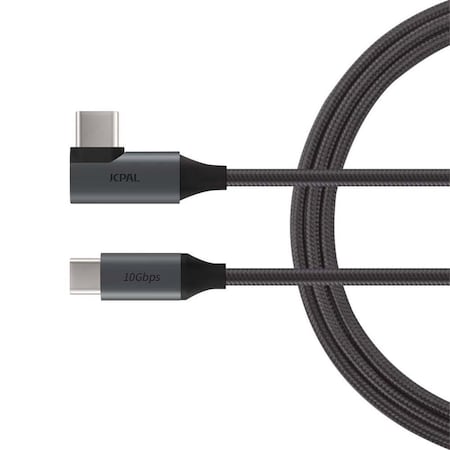 Jcpal 100W Flex Link USB-C 3.1 Generation 2 Charge & Sync Braided Cable, Black - 1.5 m JC38333