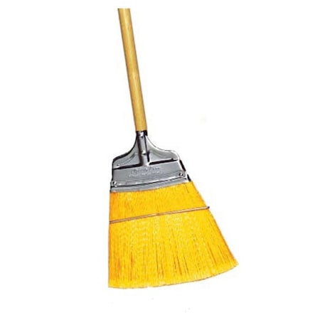 Gordon Brush Straight Stiff Speedy Corn Broom w Polypropylene Bristles Wood Handle, PK12 M437050