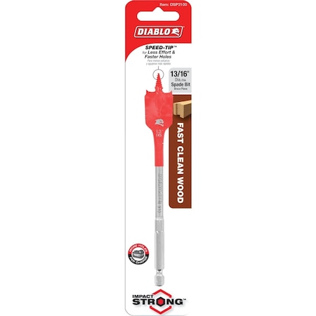 Diablo 13/16'' x 6'' SPEEDemon Spade Bit DSP2100