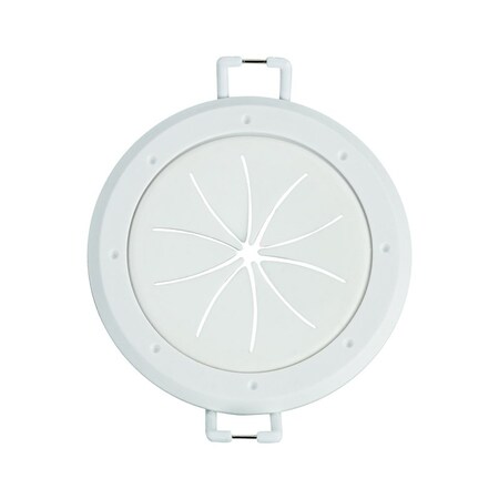 Monster Cable Just Hook It Up White 1 gang Plastic Spring Lock Cable Pass Wall Plate, 2PK JHIU0132
