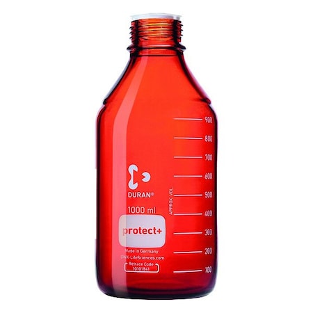 Duran Safety Coated Btl, Boro Gls, 225mm H, PK10 218065484