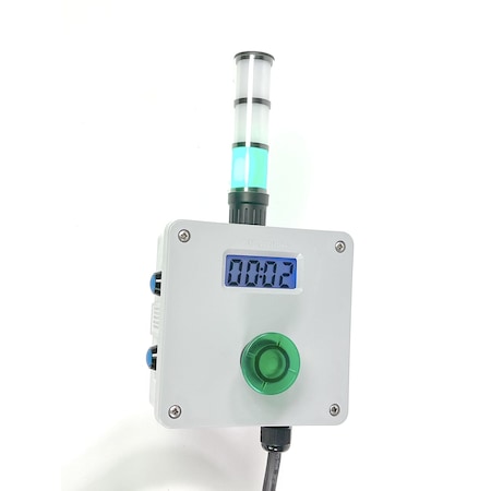 Gizmo Engineering Industrial Production Timer Counts up/down, Alarms, AC powered, Sealed LED stack light T5-S3