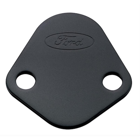 Ford Fuel Pump Block-Off Plate with  Logo, Black FRD302-291