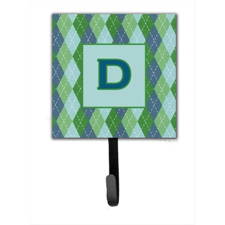 Carolines Treasures Letter D Initial Monogram - Blue Argoyle Leash Holder Or Key Hook CJ1020-DSH4