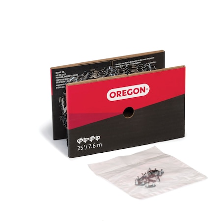 Oregon Chamfer Chisel Chain, 3/8" Low Profile Pitch, .043" Gauge, 25-Ft. Reel 90PX025U