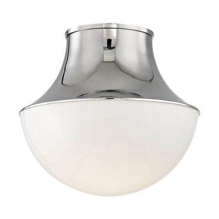 Hudson Valley Lighting Lettie 1 Light Flush Mount 14.75 In. Polished Nickel 9415-PN