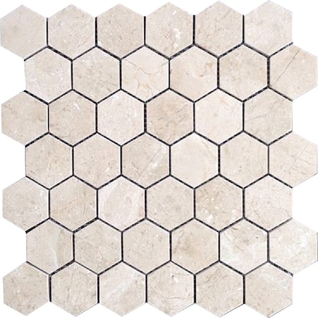 Apollo Tile Light Beige 12x12 Crema Marfil Polished Floor and Wall Mosaic Tile 4.83 sqft/case, 5PK APLVL88G14PA