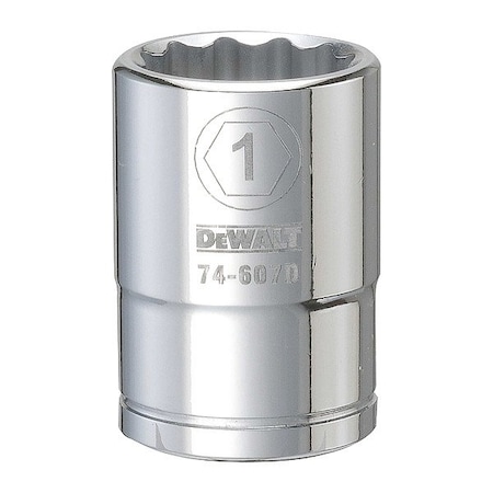 Dewalt Drive Socket, 12PT 3/4in, 1 SAE DWMT74607OSP