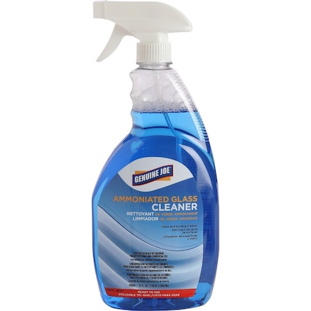 Genuine Joe Ammoniated Glass Cleaner - Spray - 32 fl oz, 6PK GJO99669CT