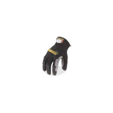 Ironclad Performance Wear WorkForce All-purpose Gloves - Large Size - Black, Gray - Impact Resistant, Abrasion Resistant, WFG04L