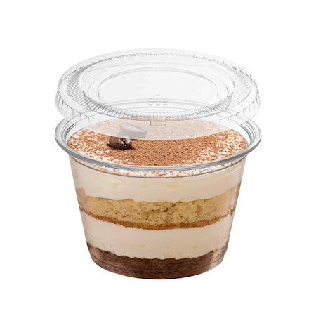Smarty Had A Party 2 oz. Lid For Clear Plastic Disposable Souffle Cups, 250PK 402L-CASE