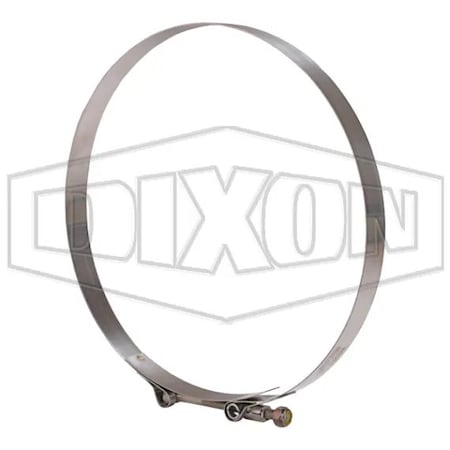 Dixon T-Bolt Clamp, 8.63 to 8.94 in Nominal, 0.025 in Thick, 300 Stainless Steel STBC888