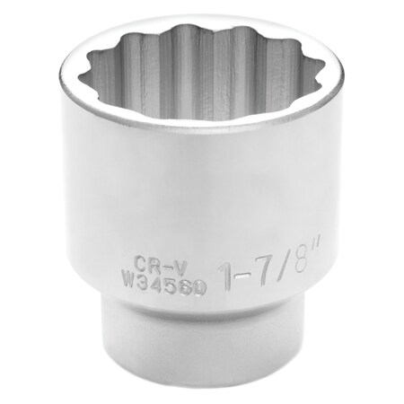Performance Tool 3/4 In Dr. 12 Pt Socket 1-7/8 In Socket 12Pt 1-7, W34560 W34560